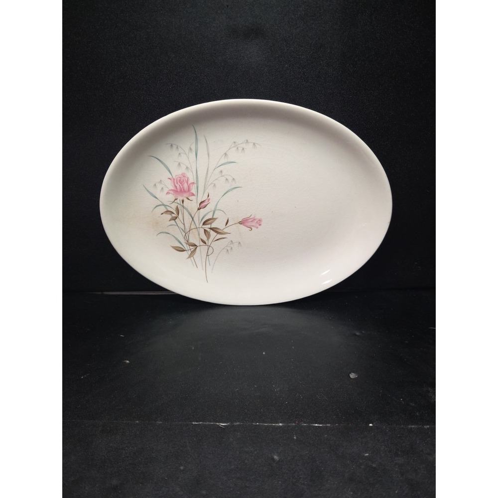 Stetson STT9‎ Pink Roses Small Platter 11.25", Vintage Floral China, Replacement